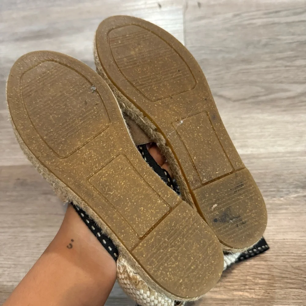 Kanna Espadrilles Natural Suede Platon Black Platform Shoes
